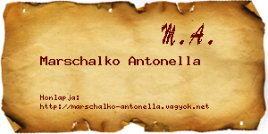 Marschalko Antonella névjegykártya